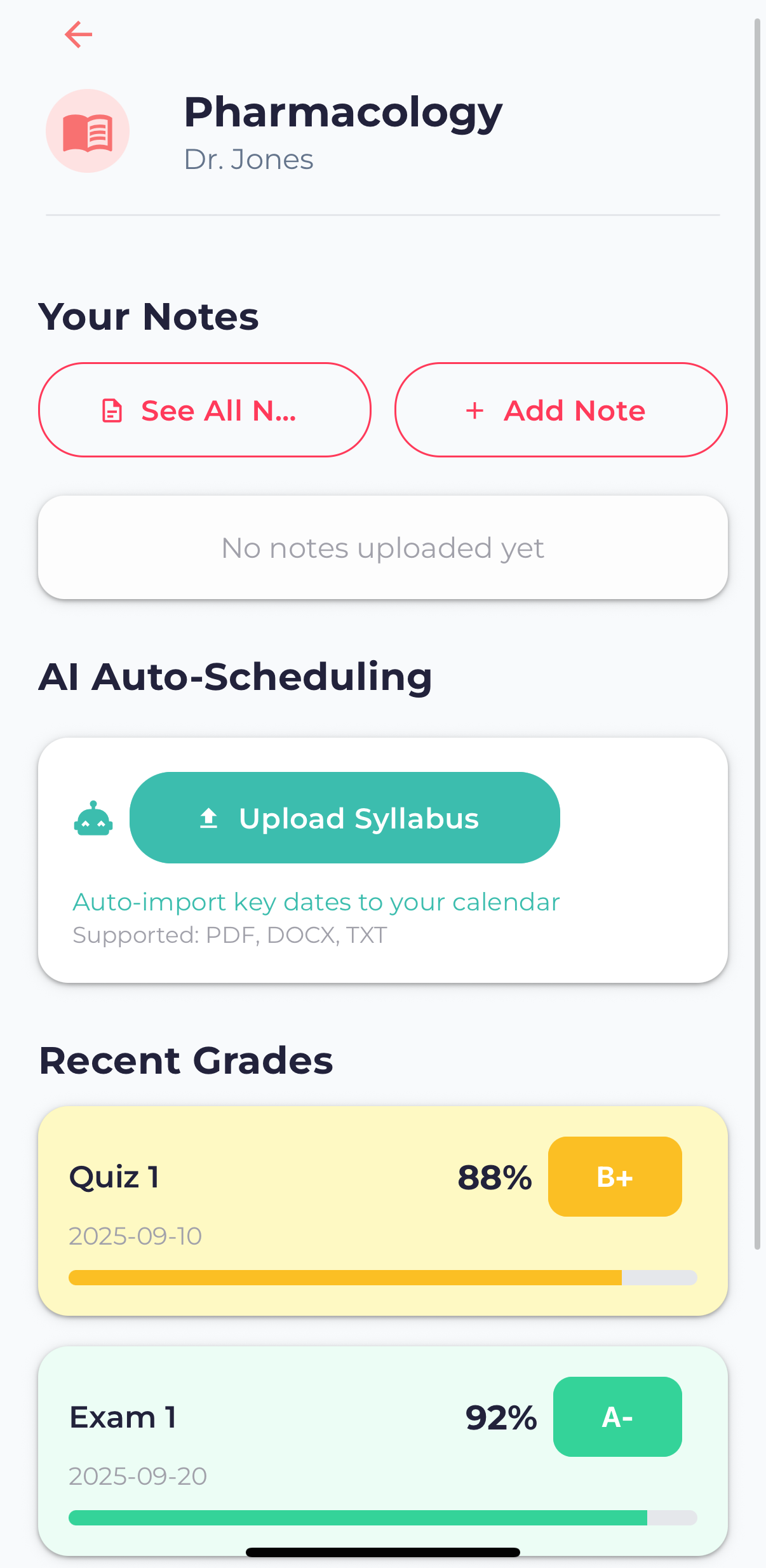 Sylalbi Class Detail Screenshot