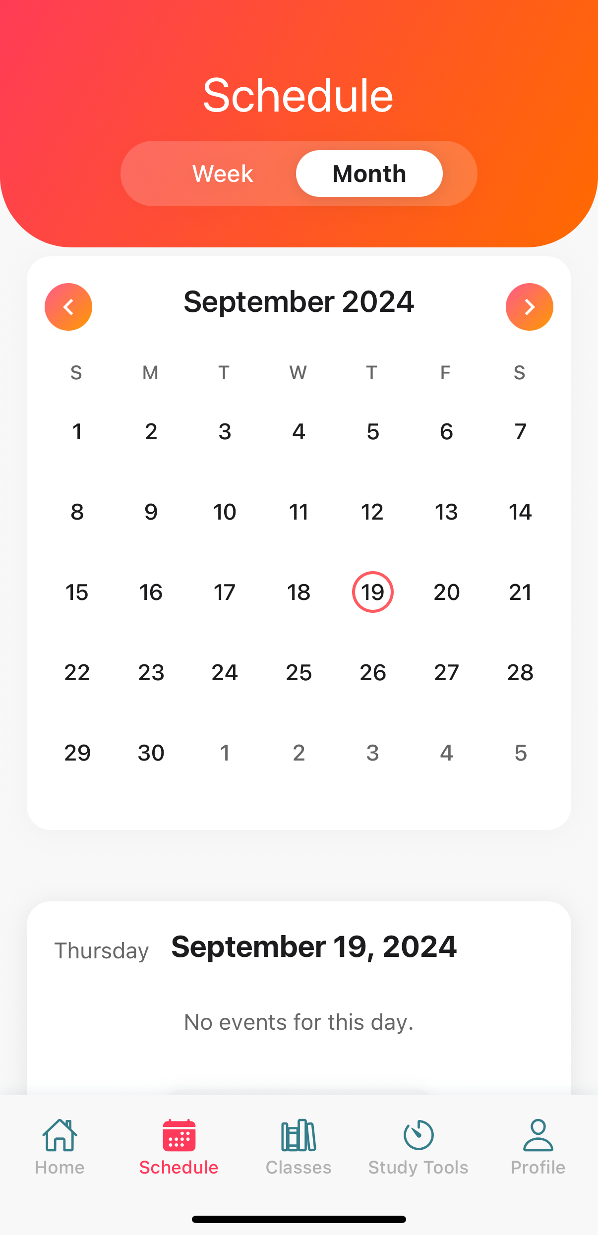 Sylalbi Schedule Screenshot